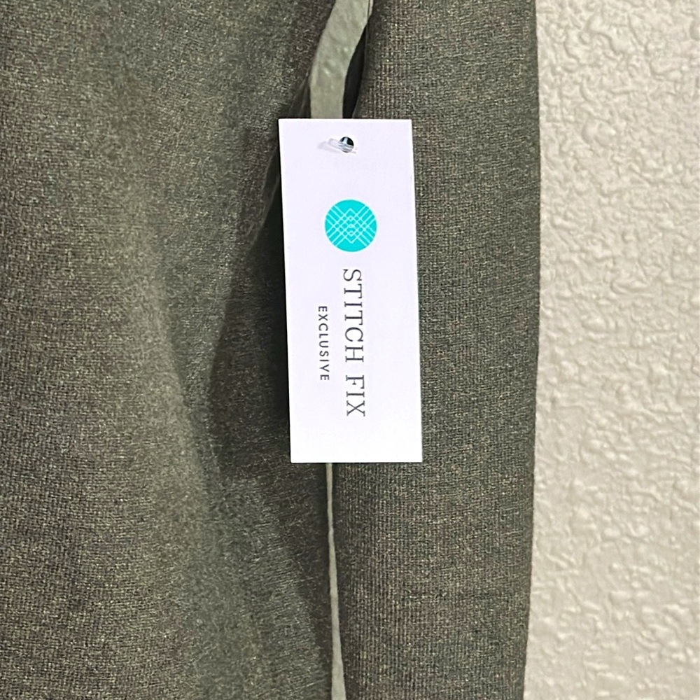 NWT Pink Clover Cardigan w/ pockets - Dark Sage Green - Picture 3 of 5